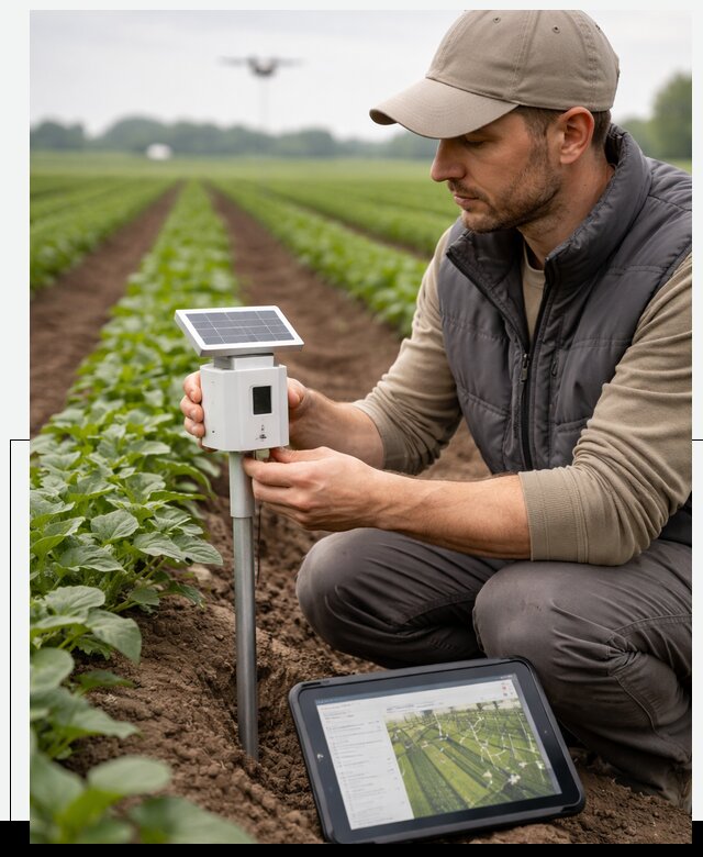 IoT мониторинг сельскохозяйственных полей и контроля в Полевской