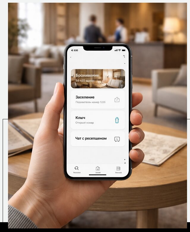 Мобильное приложение для гостей отеля в Полевской, управление сервисом